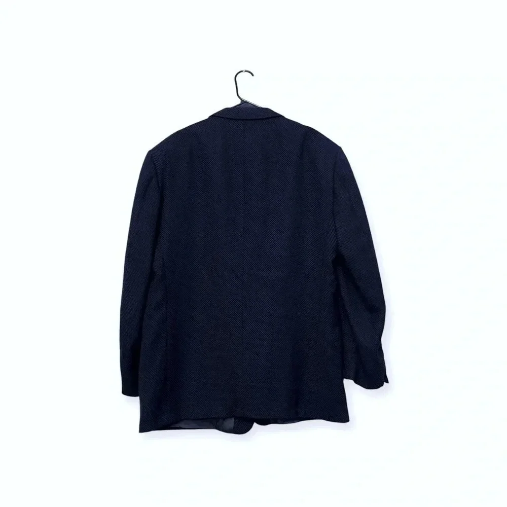 MANI by Giorgio Armani wool navy blazer career party office designer luxury